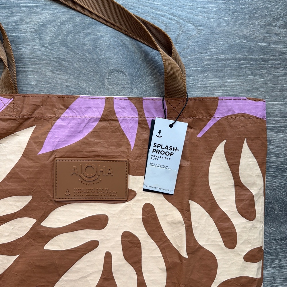 Aloha Collection Reversible Tote, Ola, sherbet/toffee - Picture 4 of 9